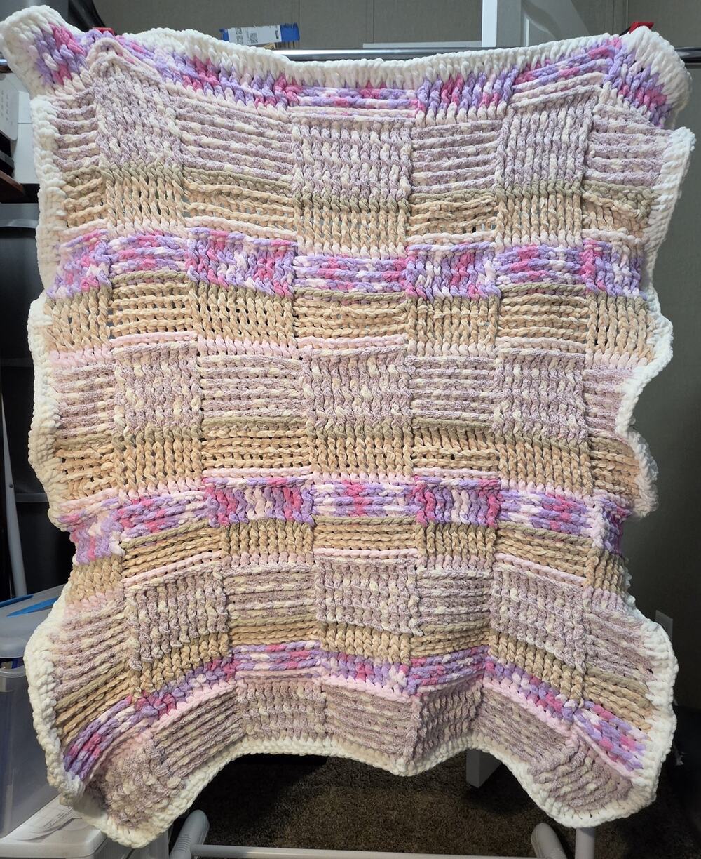 Hand-Made Crochet Blanket (Please See Description)